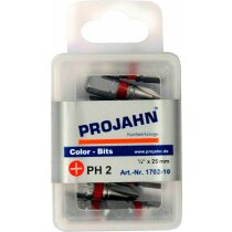 PROJAHN Color 1/4" markierter Bit L25 mm Phillips Nr...