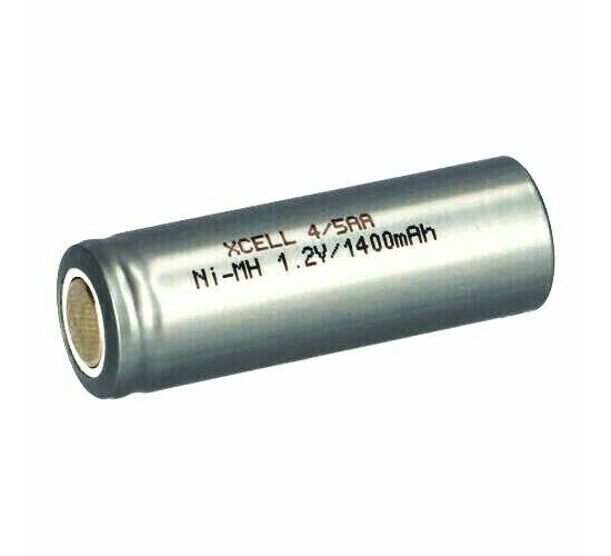 XCELL, NiMh Akku Industriezelle, 4/5AA 43x14,5mm, 1,2V/1400mA