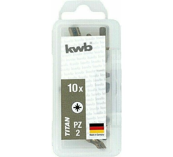 KWB 101681 Bits, Titan PZ1 Profipack (10 Stück)