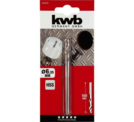 Kwb 598700 Zentrierbohrer 6.35mm 1St.