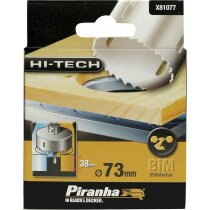 Piranha Bohrkrone HI-TECH Bi-Metal, 73 mm, für Holz und...