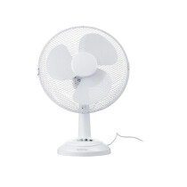 Tischventilator, 30 cm Weiß 3 Stufen  Leise