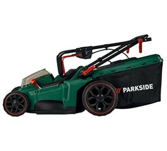 PARKSIDE Akku-Rasenmäher PRMA 40-Li  BRUSHLESS MOTOR mit 2 x 4 ah Akkus und Doppel Ladegerät