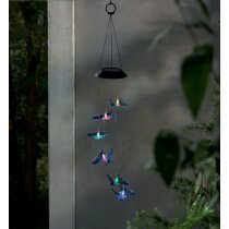 Solar Windspiel,Mobile  mit Dämmerungssensor Schmetterlinge