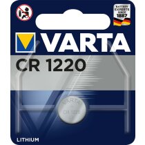 Varta CR1220 Lithium Knopfzelle 3V 1er Blister CR 1220...