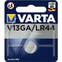 Varta Knopfzelle Alkali-Mangan LR44 1er Blister LR1154...