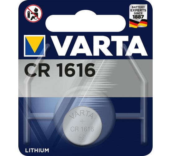 Varta CR1616 1er Blister 3V Batterie Lithium Knopfzelle VCR1616