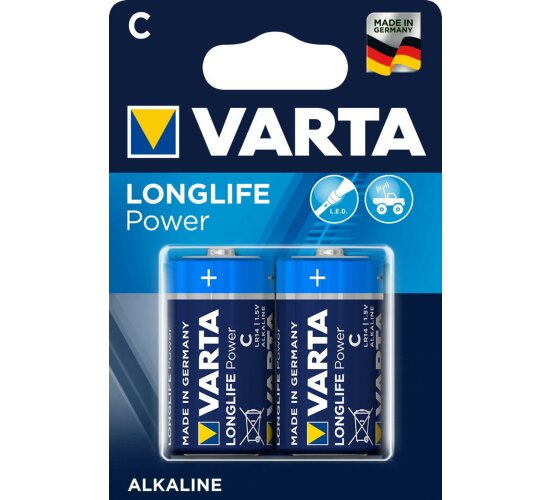 Varta Longlife Power C LR14 Baby 1,5 V Alkaline Batterie 2er Blister MN1400 4914Varta