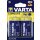 Varta Longlife D 1,5 V Mono Alkaline Batterie LR20 2er Blister 4120