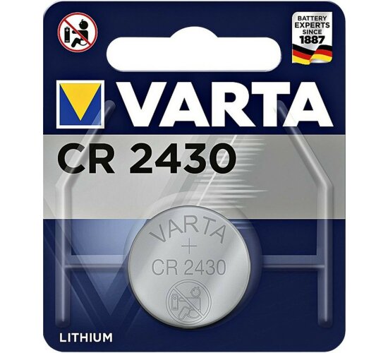 Varta CR2430 1er Blister 3V Batterie Lithium Knopfzelle 280 mAh 6430 VCR2430