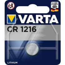 Varta CR1216 Lithium Knopfzelle 3V 1er Blister CR 1216 6216