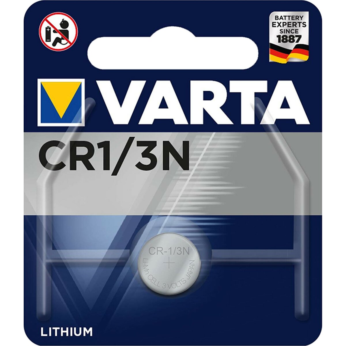 Varta CR1/3N Lithium Batterie 3 V 170 mAh 2L76 CR1 3N CR11108 1er Bli