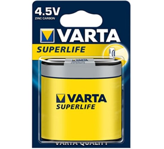Varta Superlife Flachbatterie 2700 mAh 3R12 4,5V Typ 2012 im 1er Blister