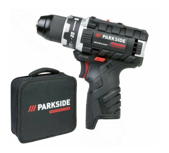 Parkside Performance Akkuschrauber PBSPA 12  Solo Gerät,X 12 V Team  mit Tasche ohne Akku/Ladegerät