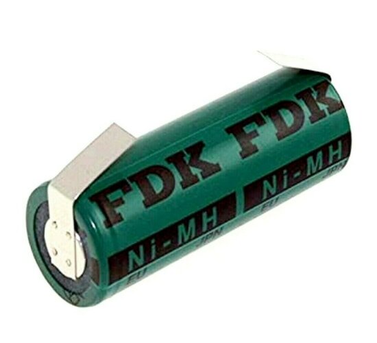 FDK / Sanyo Akku 1,2 V 2150 mAh  4/5 A   NiMh 17 mm x 43 mm Lötfahne U