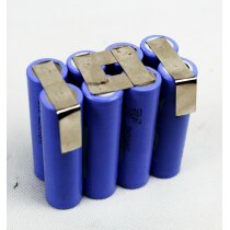 Akkupack INR18650CP 4S2P 14,4 V Li 5.0 Ah 20A  mit Lötfahne