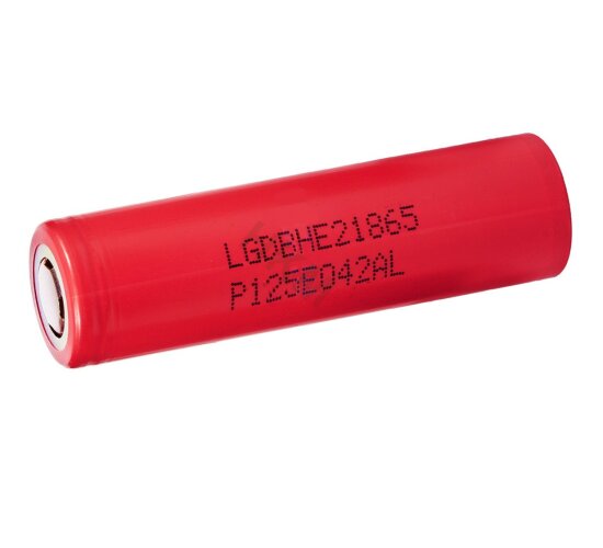 LG Batterie 18650: 2er-Set Lithium-Ionen-Akkus Typ 18650, 3,6 Volt