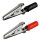 Krokodilklemmen Bananenstecker mit Schraube Schwarz Rot Klemme 51 mm