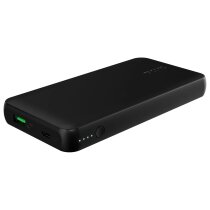 TRONIC  Powerbank, 10000 mAh Schwarz f Handy, Tablet, Lampen, Beleutung, LED