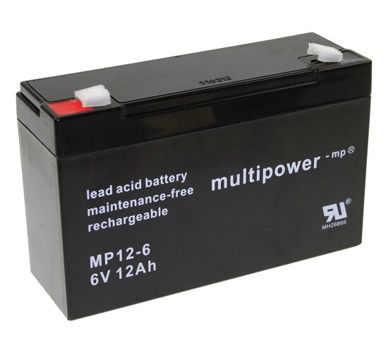 Multipower Blei-Akku MP12-6 Pb 6V / 12Ah