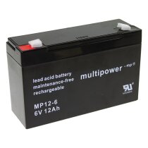 Multipower Blei-Akku MP12-6 Pb 6V / 12Ah
