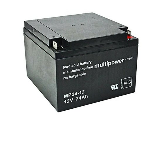 Multipower Blei-Akku MP24-12 Pb 12V / 24Ah