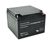 Multipower Blei-Akku MP24-12 Pb 12V / 24Ah