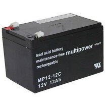 Multipower Blei-Akku MP12-12C Pb 12V / 12Ah Zyklenfest,...