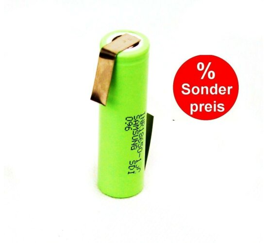 Samsung INR18650-13P 3,6V - 1300mAh 15 A Li-Ion Akku mit Lötfahne Z / Sonderpreis