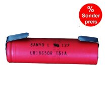 Sanyo UR18650-R 3,6V - 2000mAh 15 A Li-Ion Akku mit...