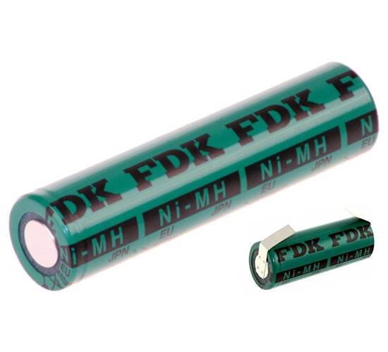 FDK Akku 4/3 AU 1,2V 4000mAh HR4/3AU 17mm x 67,5 mm Lötfahne U