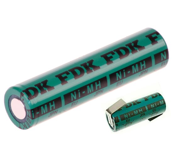 FDK Akku 4/3 AU 1,2V 4000mAh HR4/3AU 17mm x 67,5 mm Lötfahne Z