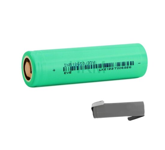 EVE INR18650-33V 3200mAh - 10A mit Lötfahne Z