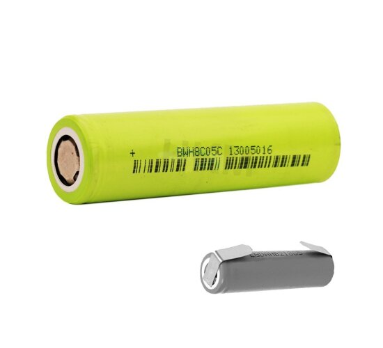 BAK N18650CL 3,6 V / 8,25 A 2900mAh - 8.25A Li-Ion Akku 18650 mit Lötfahne U