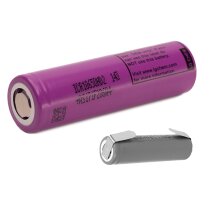 LG ICR18650-HD2 Akku 3,6V 2000mAh - 25A mit Lötfahne U