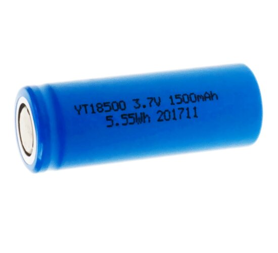 YT Akku 18500 Li-Ion 3,7V / 1500mAh 4.5 A