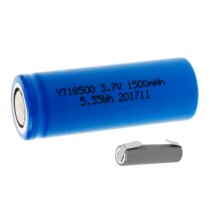 YT Akku 18500 Li-Ion 3,7V / 1500mAh 4.5 A mit...