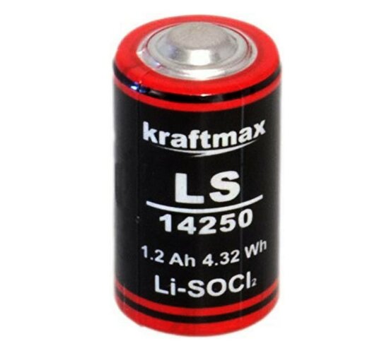 Kraftmax Batterie LS14250 1/2 AA Lithium-Thionylchlorid 3,6 V