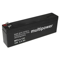 Multipower Blei-Akku MP2,4-12C Pb 12V / 2,4Ah Zyklenfest,...