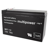 Multipower Blei-Akku MP7-12B Pb 12V / 7Ah VdS-Nr....