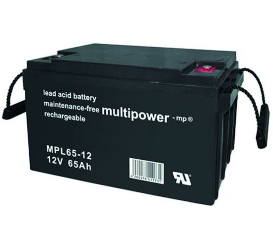 Multipower Blei-Akku MPL65-12 Pb 12V / 65Ah 10-Jahresbatterie