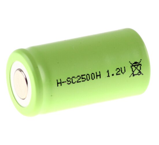 Mexcel Akku Sub-C 1,2V / 2500mAh NiMh  NS2500SCHT Hochtemperatur