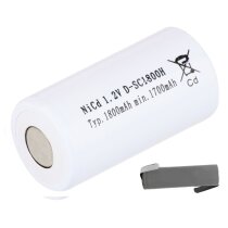 Mexcel Akku Sub-C 1,2V / 1800mAh NS1800SCH Hochtemperatur...