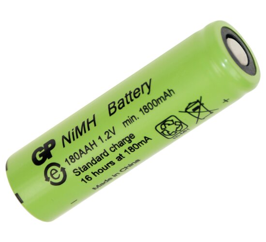 GP Akku AA 1,2V / 1800mAh GP180AAH UL zugelassen Überladefest