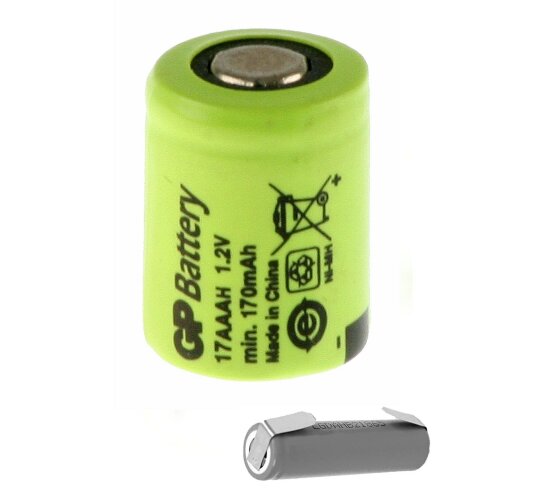 GP Akku 1/3 AAA 1,2V / 170mAh NiMh GP17AAAH Lötfahne U