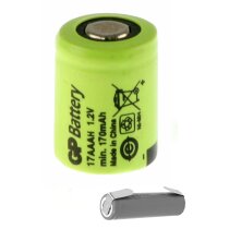 GP Akku 1/3 AAA 1,2V / 170mAh NiMh GP17AAAH Lötfahne U