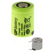 GP Akku 1/3 AAA 1,2V / 170mAh NiMh GP17AAAH...