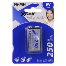 XCell 9V-Block Akku Ni-MH 8,4V / 250mAh