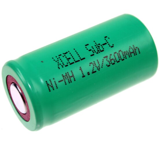 XCell Akku Sub-C 1,2V / 3600mAh NiMh X3600SCR Hochstrom