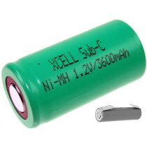 XCell Akku Sub-C 1,2V / 3600mAh NiMh X3600SCR Hochstrom...
